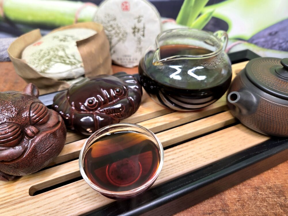 Шу пуэр Лао Ши То "Гу Шу Пуэр" (100 г, 2019 г) — изображение 5